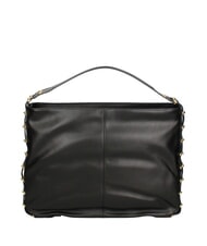 BRACCIALINI NORA Borsa hobo in pelle nero - Borse Donna - 4