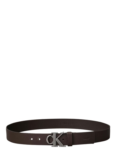 CK HARDWARE Cintura in pelle ck dark brown - Cinture