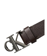 CALVIN KLEIN CK HARDWARE Cintura in pelle ck dark brown - Cinture - 5