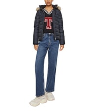 TOMMY HILFIGER TH JEANS Piumino dark night navy - Piumini Donna - 3