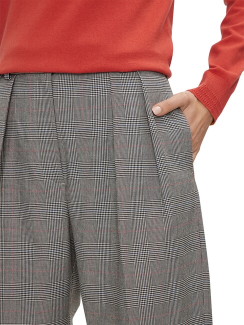 TH Pantaloni global stp check/ s/ texture h grey - Pantaloni Donna