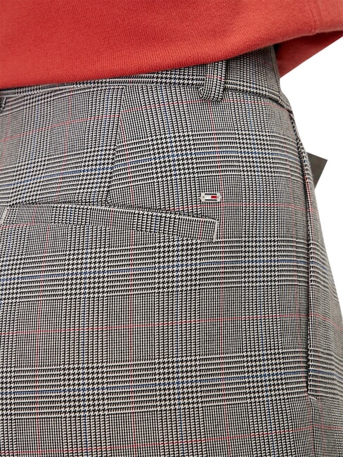 TH Pantaloni global stp check/ s/ texture h grey - Pantaloni Donna