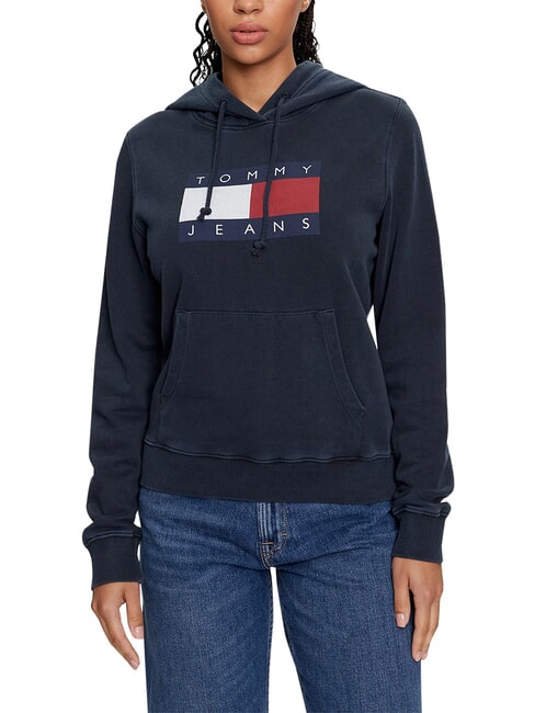 TH JEANS Felpa in cotone dark night navy - Felpe Donna