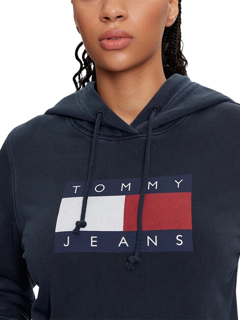 TH JEANS Felpa in cotone dark night navy - Felpe Donna