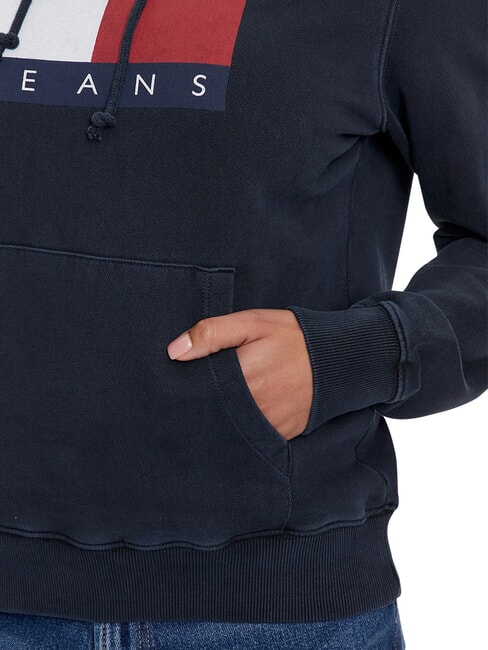 TH JEANS Felpa in cotone dark night navy - Felpe Donna