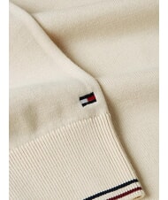 TOMMY HILFIGER TH Maglione in cotone a girocollo ancient white - Maglie Uomo - 6