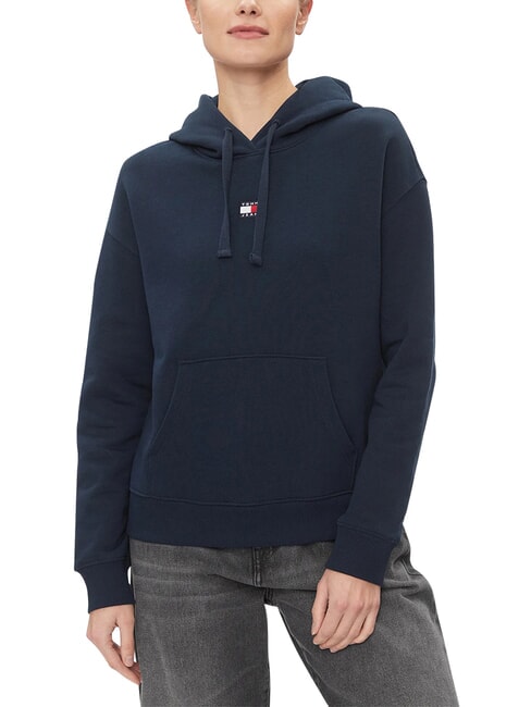 TH JEANS Felpa in cotone dark night navy - Felpe Donna