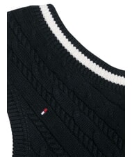 TOMMY HILFIGER TH Gilet in maglia, scollo a v desert sky - Maglioni Bambini - 3