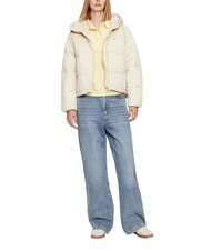 TOMMY HILFIGER TH JEANS Giubbotto puffer con cappuccio newsprint - Piumini Donna - 3