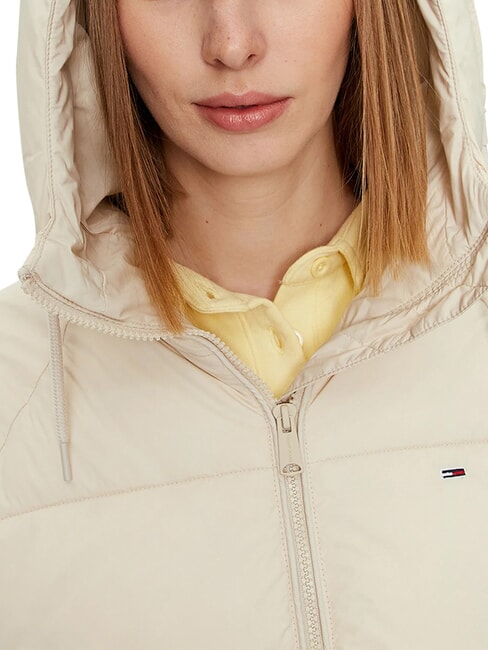 TH JEANS Giubbotto puffer con cappuccio newsprint - Piumini Donna