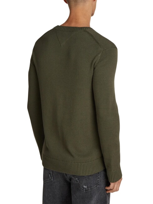 TH JEANS  Girocollo in cotone fatigue green - Maglie Uomo