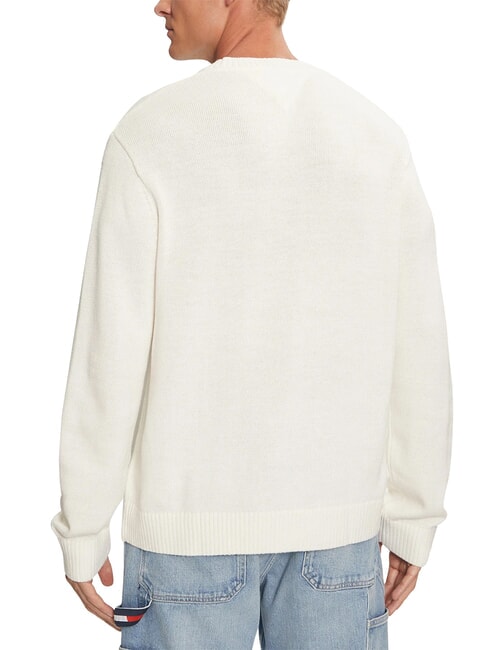 TH JEANS  Maglioncino girocollo ancient white - Maglie Uomo