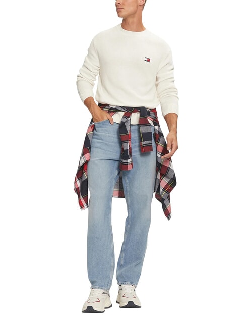 TH JEANS  Maglioncino girocollo ancient white - Maglie Uomo