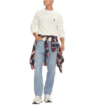 TOMMY HILFIGER TH JEANS  Maglioncino girocollo ancient white - Maglie Uomo - 3