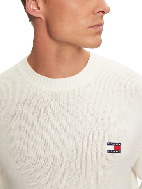 TH JEANS  Maglioncino girocollo ancient white - Maglie Uomo