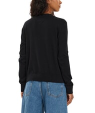 TOMMY HILFIGER TH JEANS Maglioncino a scollo a v black - Maglie Donna - 3