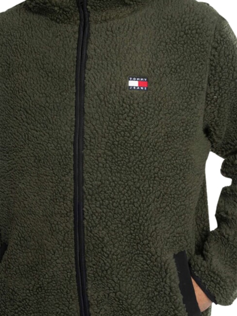 TH JEANS Felpa con tasca fatigue green - Felpe Uomo