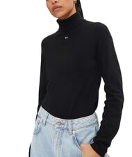 TOMMY HILFIGER TH JEANS Dolcevita black - Maglie Donna - 3