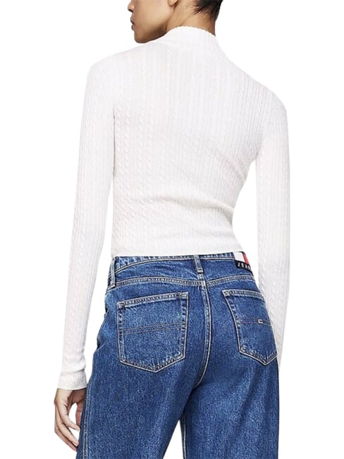 TH JEANS Maglione full zip ancient white - Maglie Donna