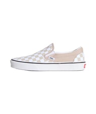 VANS CLASSIC Sneakers slip-on in pelle suede color theory checkerboard mushroom - Scarpe Unisex - 2