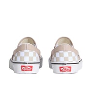 VANS CLASSIC Sneakers slip-on in pelle suede color theory checkerboard mushroom - Scarpe Unisex - 3