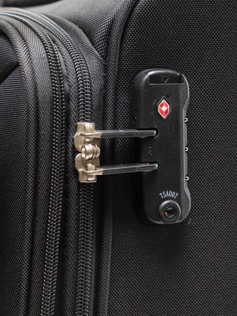 HEXA SOFT Bagaglio a mano, espandibile Nero - Bagagli a mano