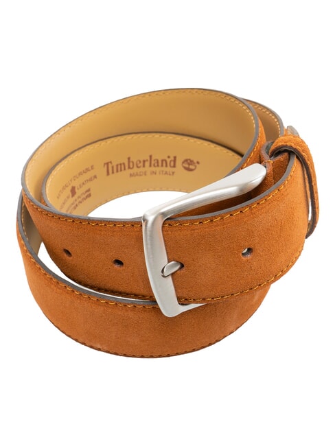 CASUAL Cintura in pelle suede accorciabile cognac - Cinture