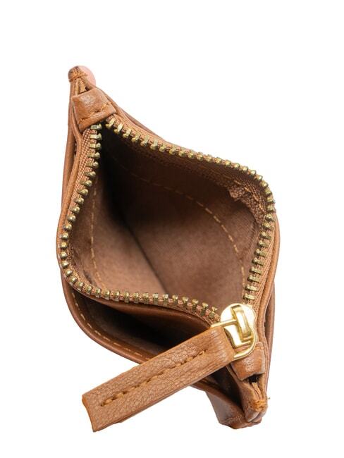 COIN Bustina portamonete in pelle cognac - Portafogli Donna