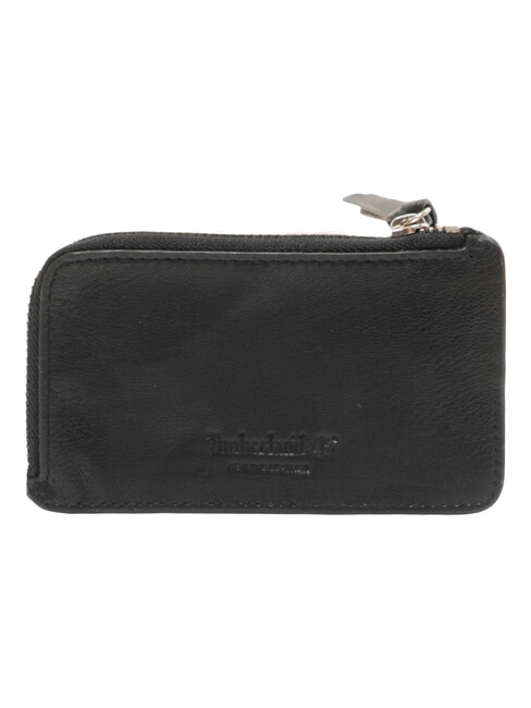 BASIC Portacarte grande in pelle con zip nero - Portafogli Uomo