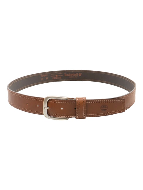 DOUBLE STITCHING Cintura in pelle accorciabile cognac - Cinture