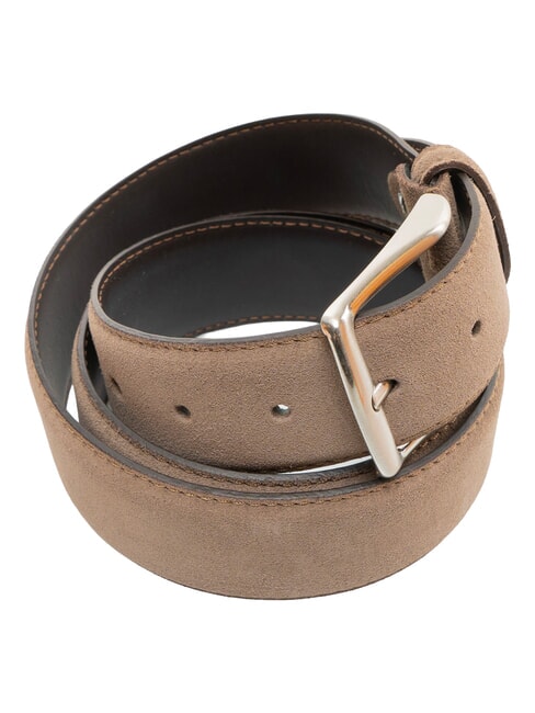 CASUAL Cintura in pelle suede accorciabile taupe - Cinture