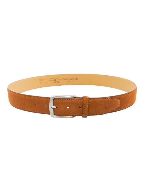 CASUAL Cintura in pelle suede accorciabile cognac - Cinture