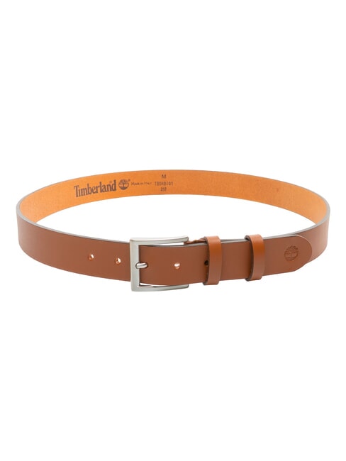DOUBLE LOOP Cintura in pelle accorciabile cognac - Cinture