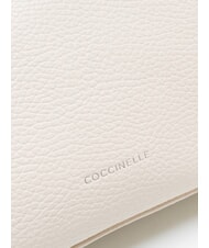COCCINELLE AGATEA Borsa a tracolla, in pelle blanco - Borse Donna - 3