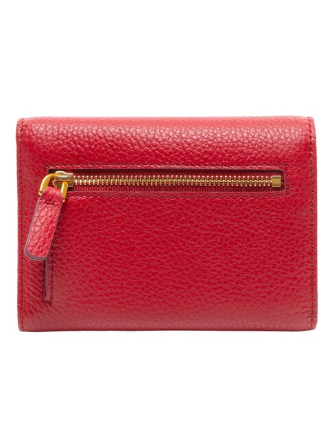 DEW Portafoglio con portamonete, in pelle sangria - Portafogli Donna