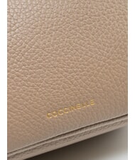 COCCINELLE SAGITTA Borsa mini, in pelle warm taupe - Borse Donna - 3