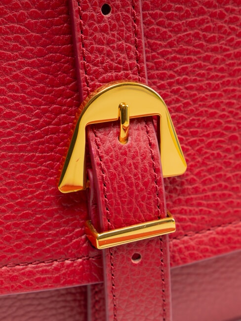 MAGALU Borsa mini tracolla, in pelle sangria - Borse Donna