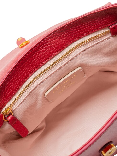 MAGALU Borsa mini tracolla, in pelle sangria - Borse Donna