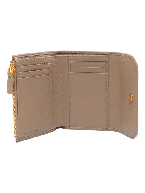 DEW Portafoglio compatto, in pelle warm taupe - Portafogli Donna
