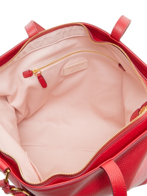 SAGITTA Borsa shopping a spalla, in pelle sangria - Borse Donna