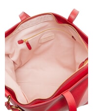 COCCINELLE SAGITTA Borsa shopping a spalla, in pelle sangria - Borse Donna - 5