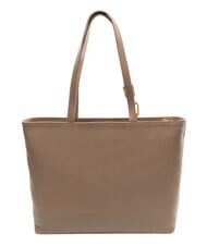 COCCINELLE SAGITTA Borsa shopping a spalla, in pelle warm taupe - Borse Donna - 4