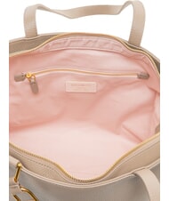 COCCINELLE SAGITTA Borsa shopping a spalla, in pelle warm taupe - Borse Donna - 5