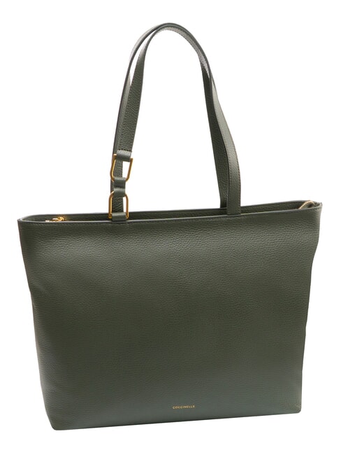SAGITTA Borsa shopping a spalla, in pelle alga - Borse Donna