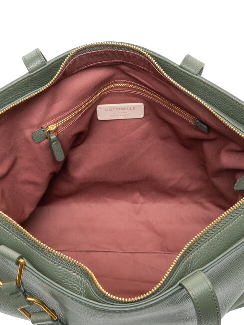 SAGITTA Borsa shopping a spalla, in pelle alga - Borse Donna