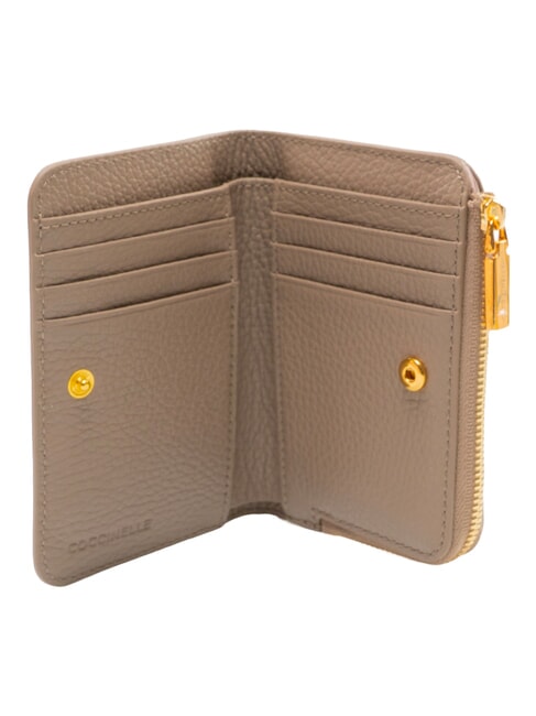 BINXIE Portafoglio compatto, in pelle warm taupe - Portafogli Donna