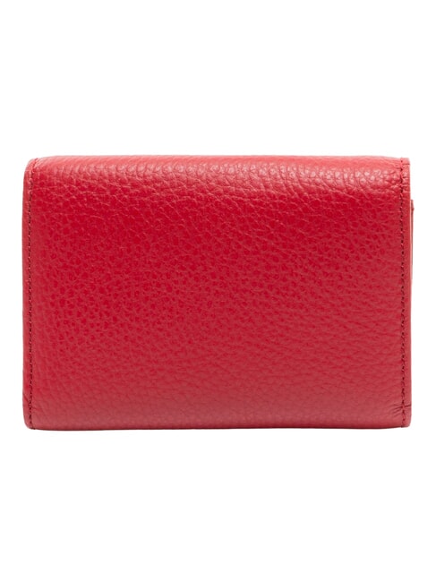 DEW Portafoglio compatto, in pelle sangria - Portafogli Donna