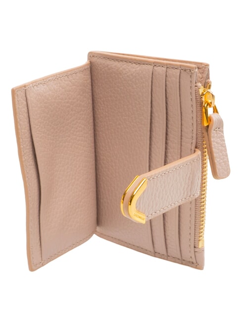 DEW Porta carta di credito, in pelle rosette - Portafogli Donna
