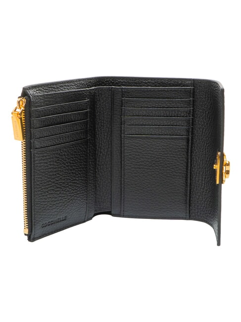 BINXIE Portafoglio con portamonete, in pelle Nero - Portafogli Donna