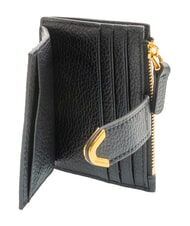 COCCINELLE DEW Porta carta di credito, in pelle Nero - Portafogli Donna - 2